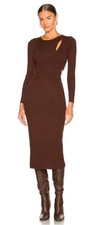 ASTR the Label Alora Cutout Sweater Midi Dress Brown / Size XS