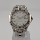 SEIKO ALBA V732-0R20 Quartz Watch Silver Authentic Good Used