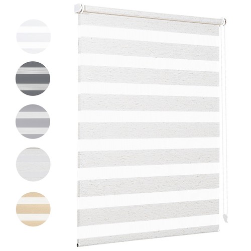 Doppelrollo Duo Rollo Klemmfix ohne Bohren blickdicht Fensterrollo Zebrarollo - Zdjęcie 67 z 77