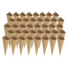 90 Pcs Wedding Confetti Paper Cones Craft Petal Cones Candy Holder Party Favors