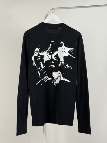 Camiseta de manga larga de algodón negra para hombre Neil Barrett Siouxsie Face talla L - Imagen 8 de 15