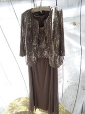 Alex Evenings Embellished 2-Piece Jacket DRESS MOTHER OF THE BRIDE SZ: 10 NWT