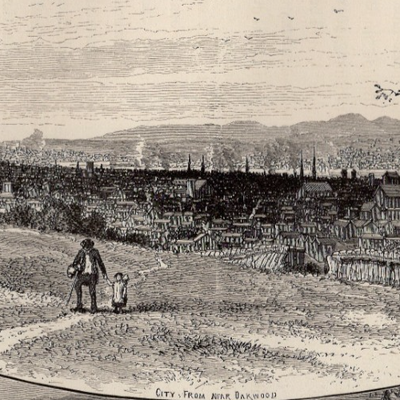 #ad NEW YORK – Troy and Vicinity 1872 Antique Wood Engraving $17.99