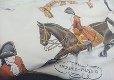 HERMES Carre 90 Reprise Silk Scarf Horse Motif Authentic Ready to Use