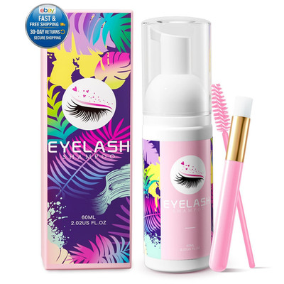 Lash shampoo for Eyelash Extension, 0.67 Fl Oz (Pack of 3), Pink