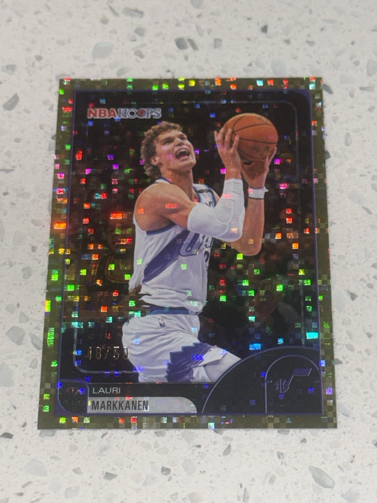 Topps NBA Hoops Lauri Markkanen Utah Jazz /50 Numbered Card 48/50