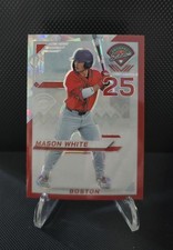 2025 Panini Prospect Edition - Red Ice Prizm - #60 Mason White - Boston Red Sox