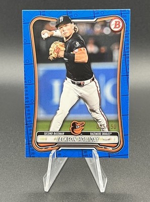 2026 Bowman Baseball Jackson Holliday Blue PATTERN BORDER /150 Paper