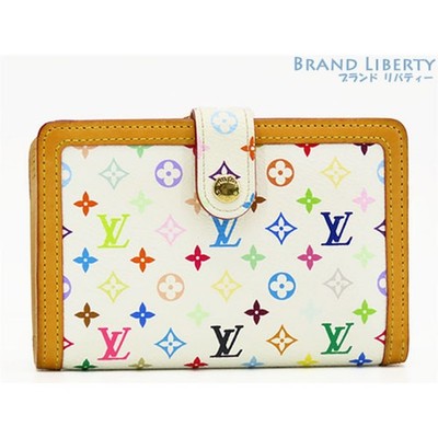 Louis Vuitton Monogram Multicolor Portefeuille Vienois Clasp-Opening Used LIBR-0