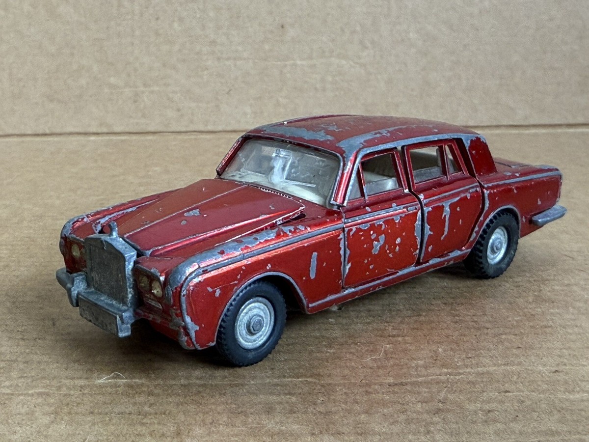 Dinky Toys Rolls Royce Silver Shadow, No 158, 1967, Die Cast, Red