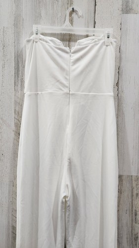 Tuta LULUS Total Confidence bianca senza spalline gamba larga** taglia LARGE**NUOVA SENZA ETICHETTE* - Foto 4 di 12