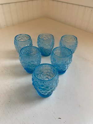 Small Blue Glasses 6 piece set | eBay