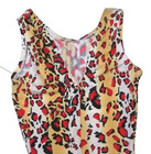 Alpha Factor Biketard Unitard Bodysuit Animal Print Bike Leg New Girl S 4 5 — photo 3
