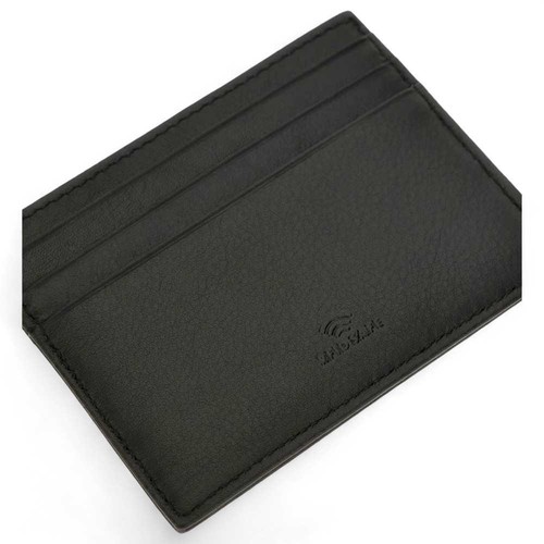 Moda Porta carte di credito GUESS NEW BOSTON Uomo Pelle Nero - SMNEBRLEA25BLA - Picture 4 of 4