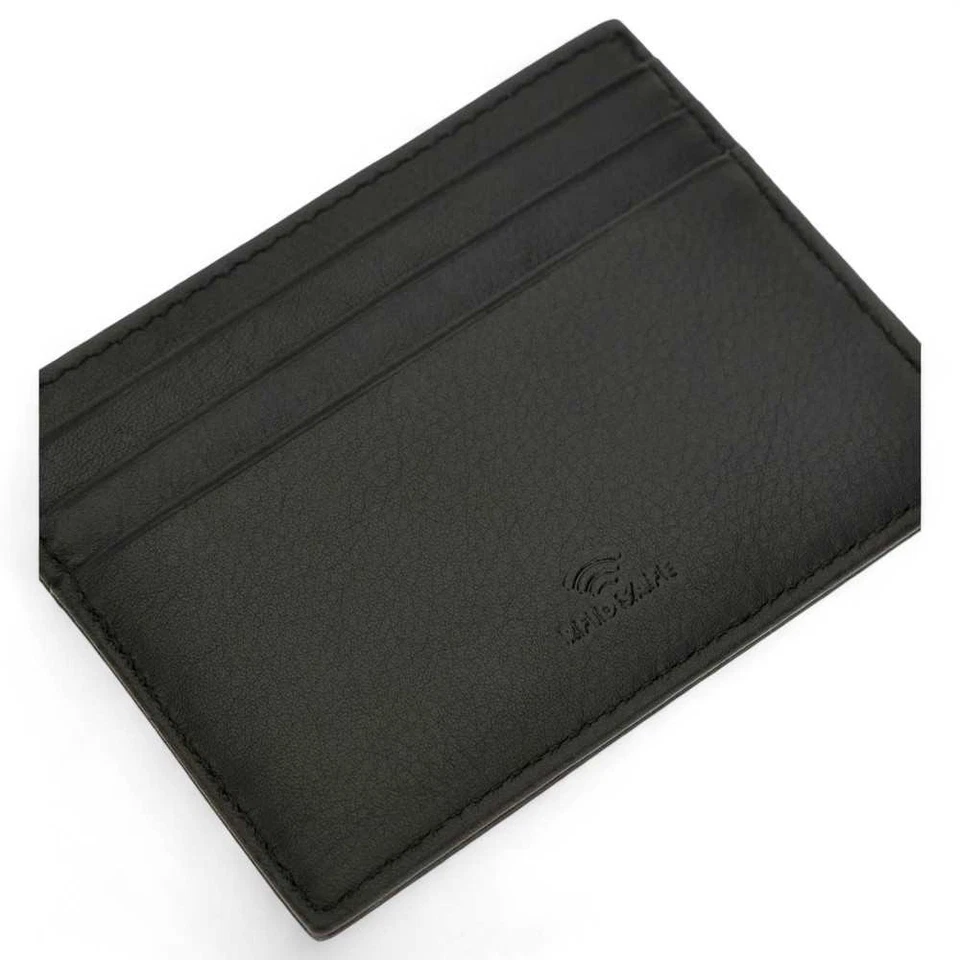 Moda Porta carte di credito GUESS NEW BOSTON Uomo Pelle Nero - SMNEBRLEA25BLA - Immagine 4 di 4