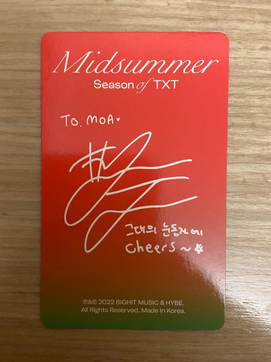 TXT Yeonjun Season of TXT: Midsummer Sunrise Red Version