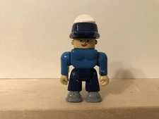 Vintage Toolhead 3" Action Figure By Soma Man Blue Hat 1997 Toy Straight Head