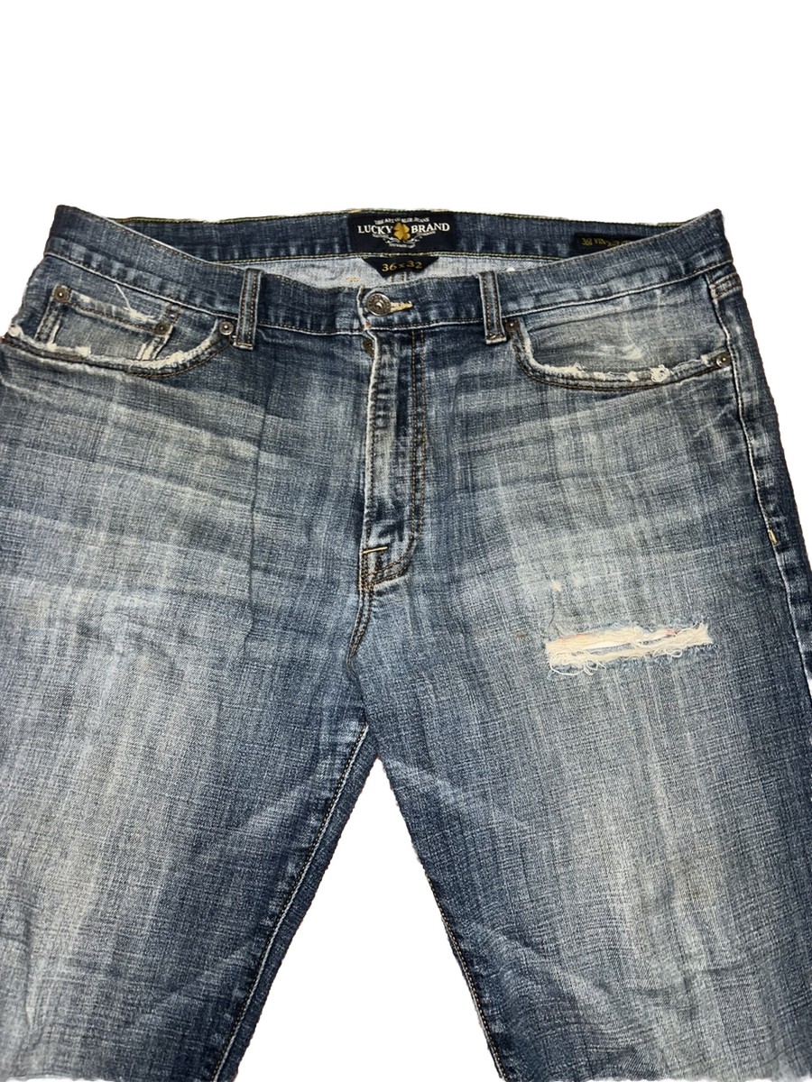 エッセンシャルズ Lucky Brand Men's 361 Vintage Straight Denim Jean's 36X32 RN 80318