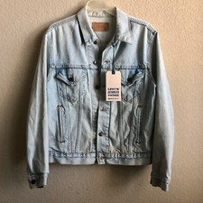 Levis Authorized Vintage Made In Usa Trucker Sleeve Jacket Size Small Rare