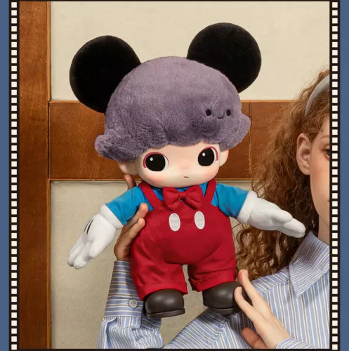IN STOCK POPMART DIMOO WORLD × Disney Series Mickey Vinyl Plush Bag COOL - Picture 13 of 15
