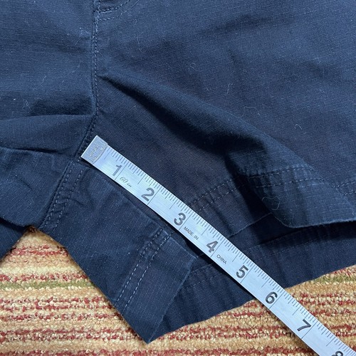 Columbia Shorts Women's 10 Black Mid Rise Cotton Pocket Trail Vacation Cruise 4" - Picture 17 of 18