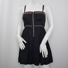 Free People Women's Size 2 Black Empire Waist Dress