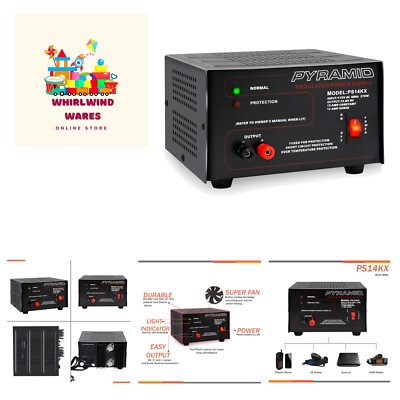 Universal Compact Bench Power Supply-12 Amp Linear Regulated Home Lab Benchto...