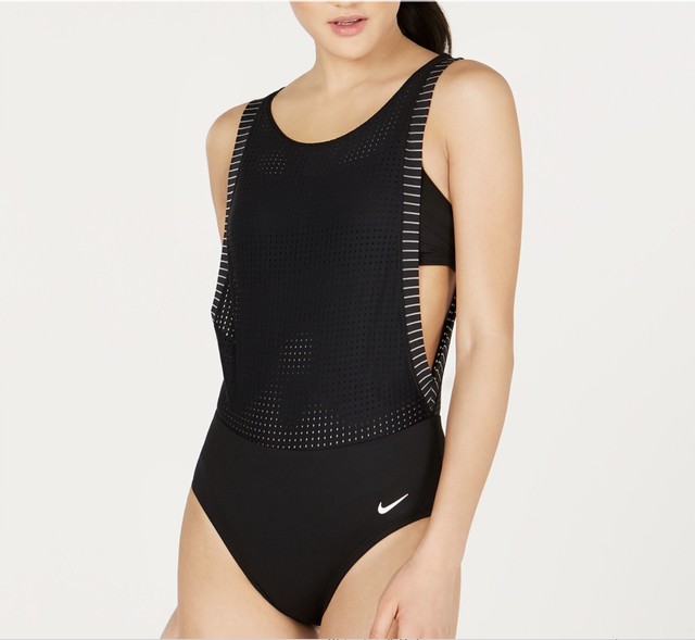 nike black one piece swimsuit