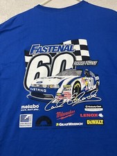 Vintage Nascar T Shirt #60 Carl Edwards Fastenal Roush Fenway Racing XL