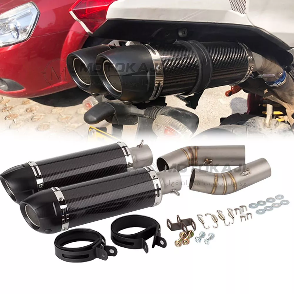 For Ducati 848 848 EVO 1098 1198 Motorcycle Exhaust Mid Tail Pipe