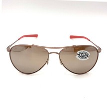 Costa Del Mar Piper Sunglasses Satin Rose/Copper Silver Mirror 580Glass