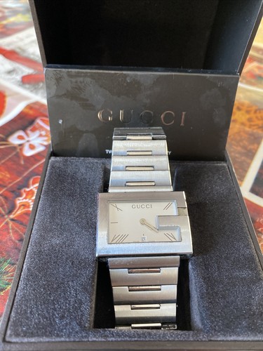 reloj gucci hombre Original Con Su Caja - Imagen 1 de 9