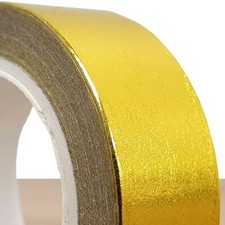 Metallic Gold Foil WASHI TAPE Decorative Masking Craft Sticky Trim 10M Roll Long