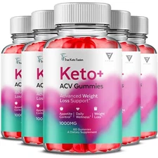 (5 Pack) True Keto Fusion ACV Advanced Formula Supplement (300 Gummies)