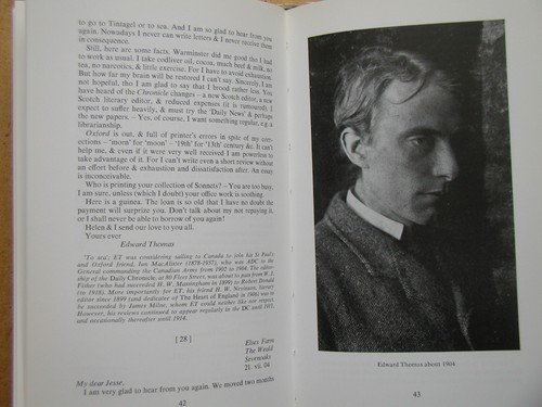 The Letters of Edward Thomas to Jesse Berridge. With a Memoir. 1983 HB DJ 1st Ed - Picture 5 of 5