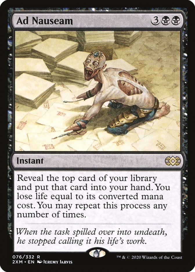 MTG Ad Nauseam Double Masters 76/503 Lightly Played Foil