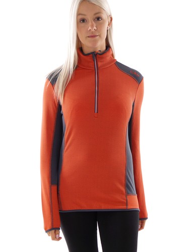 Donna CMP Pile^Pile Grid Tech con zip da donna melange con