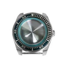 43mm Case Case Light Blue Inner Shadow Watch Accessories for NH35/36 Movement ##