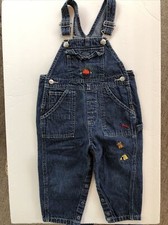 Vintage 90  s BABY GAP Bib Denim Jean Overalls Size 2