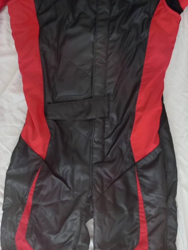 TUTA IGNIFUGA LEGGERA KART TG 50 NERO ROSSO OMP TECNICA AIR SENZA OMOLOGAZIONE - Immagine 4 di 4