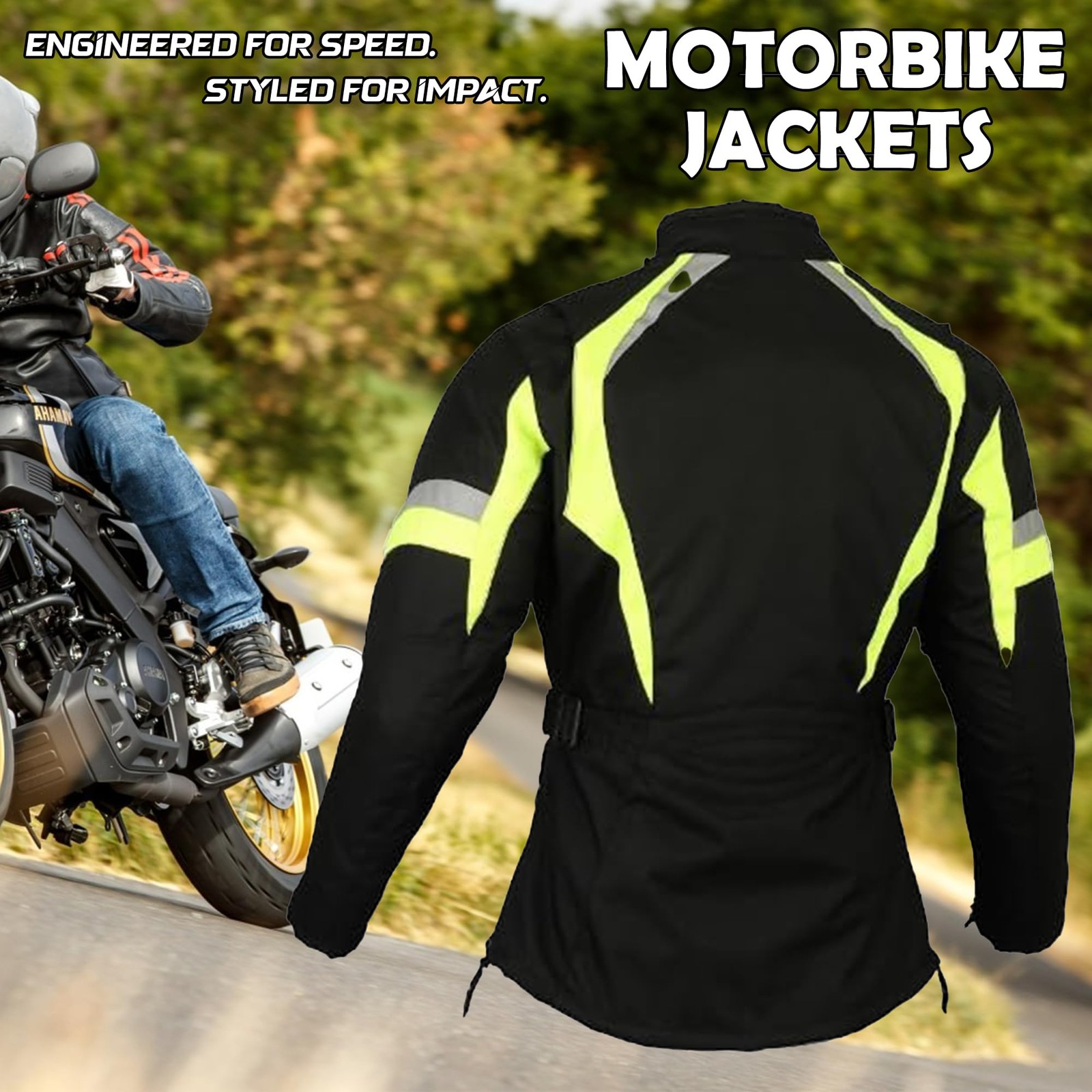 Women's Waterproof Motorcycle Jacket with CE Armor - All-Weather Biker Coat image 3