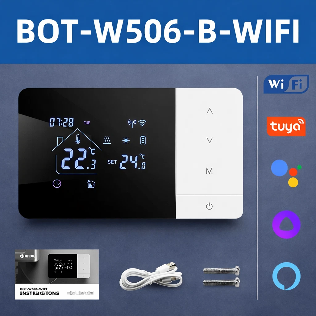 Tuya Smart Thermostat for Alexa WiFi Gas Boiler Heating/Cooling
Opens in a new window or tab