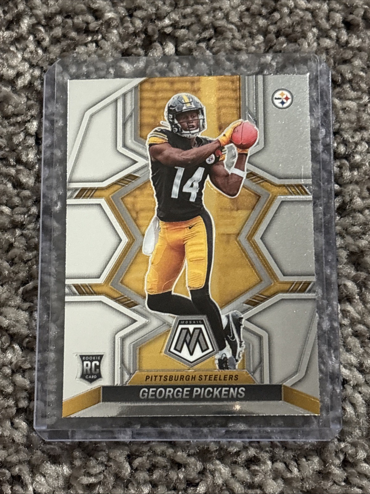 2022 Panini Mosaic Rookies George Pickens #318 Silver Prizm (RC)