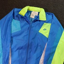 Nike Womens Medium Colorblock Windbreaker Jacket NWT Vintage 2000s Retro Y2k