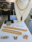 Vintage Signed Lot of 13 Costume Jewelry Lot, LcI, Monet & Napier **