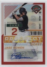2024 Panini Prospect Edition Red Prizm Signatures /199 Jase Bowen #7 Auto 0bt4