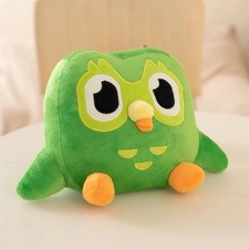 Green Duolingo Owl Plush Toy Duo Plushie Of Duo The Owl Cartoon Owl Doll 30cm