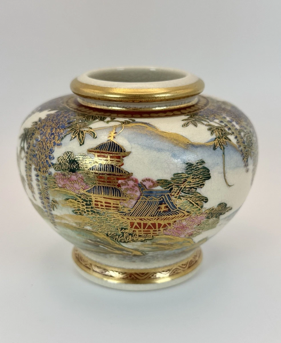 萨摩在日本古董花瓶| eBay