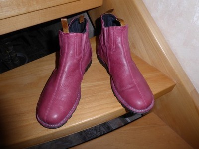 ECCO Damen Stiefeletten Gr.40 in Rosa Leder sehr bequem und leicht Reinschlüpfen