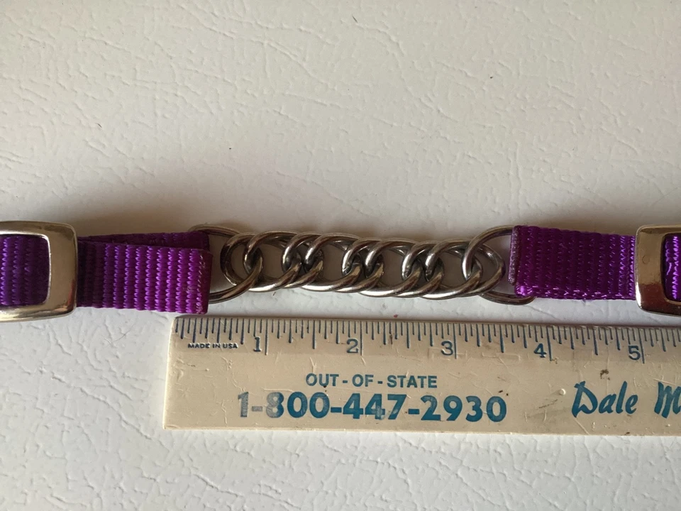 "Cadena de eslabones planos con correa de bordillo de nailon de alta resistencia Weaver, púrpura, 35-8025, 3 7/8""" Foto 2 de 4